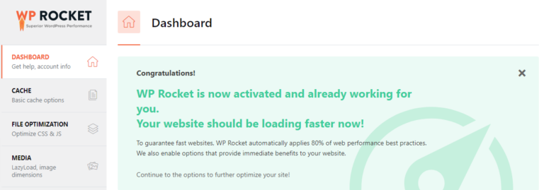 Access WP Rocket Settings
