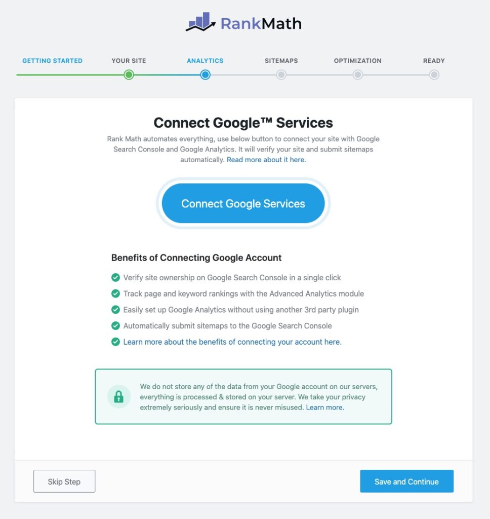 Connect Google Search Console
