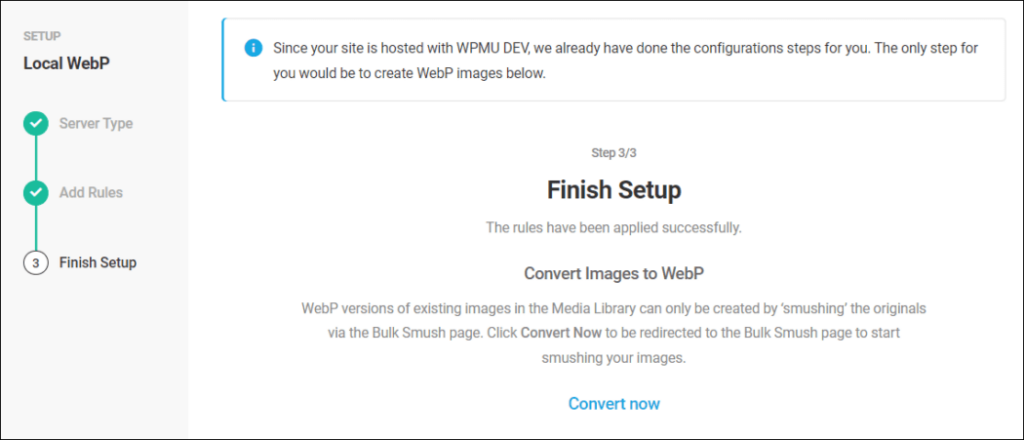 Using WebP Conversion