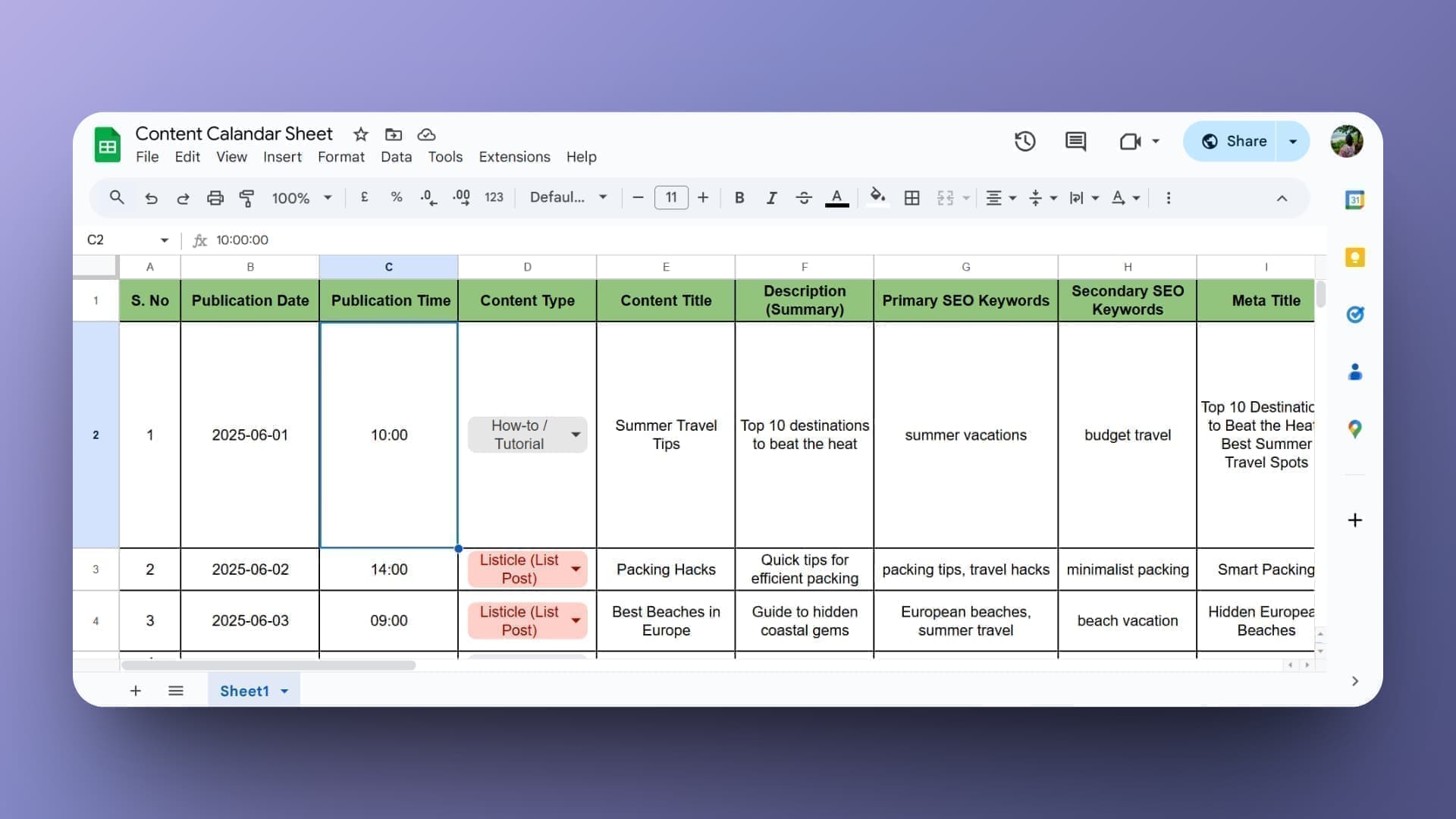 AI Content Calendar - Image 3