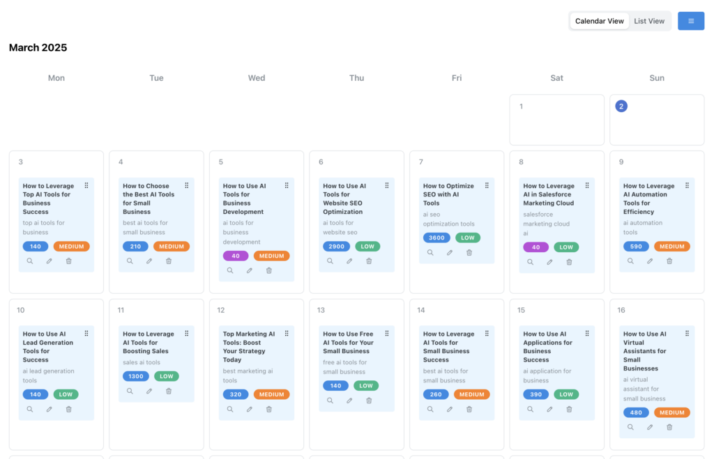 AI Content Planner