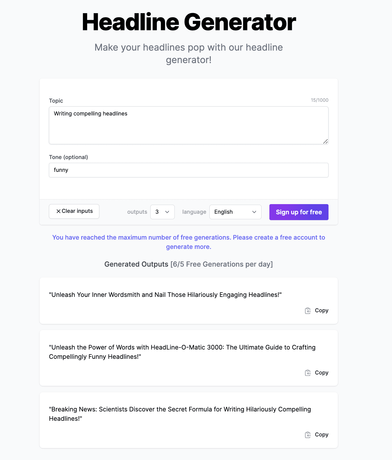 AI Headline Generator - Image 4
