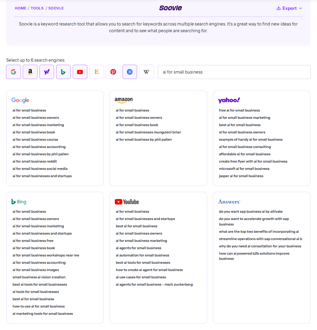 AI Keyword Generator - Image 1