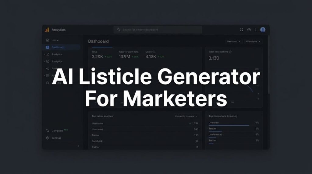 AI Listicle Generator