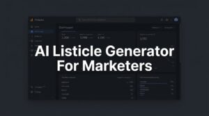 AI Listicle Generator