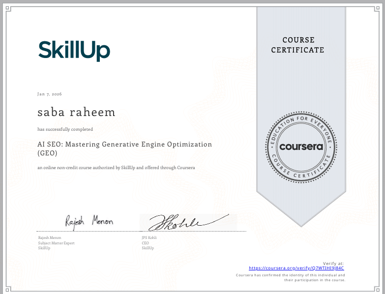 AI SEO Certification - Image 1