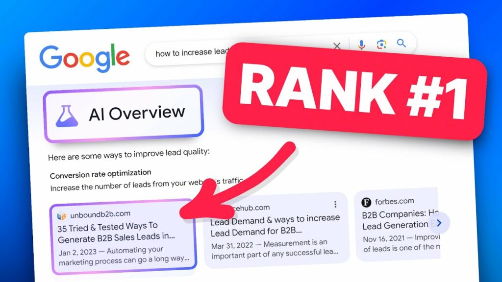 How to Rank in AI Overviews