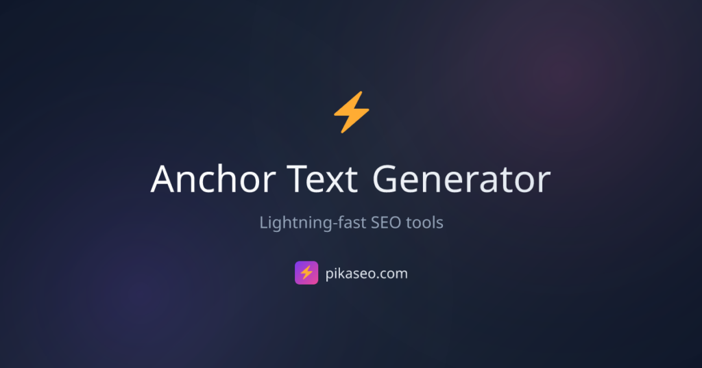 AI SEO Anchor Text Generator