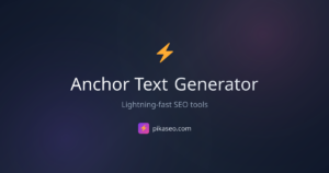 AI SEO Anchor Text Generator