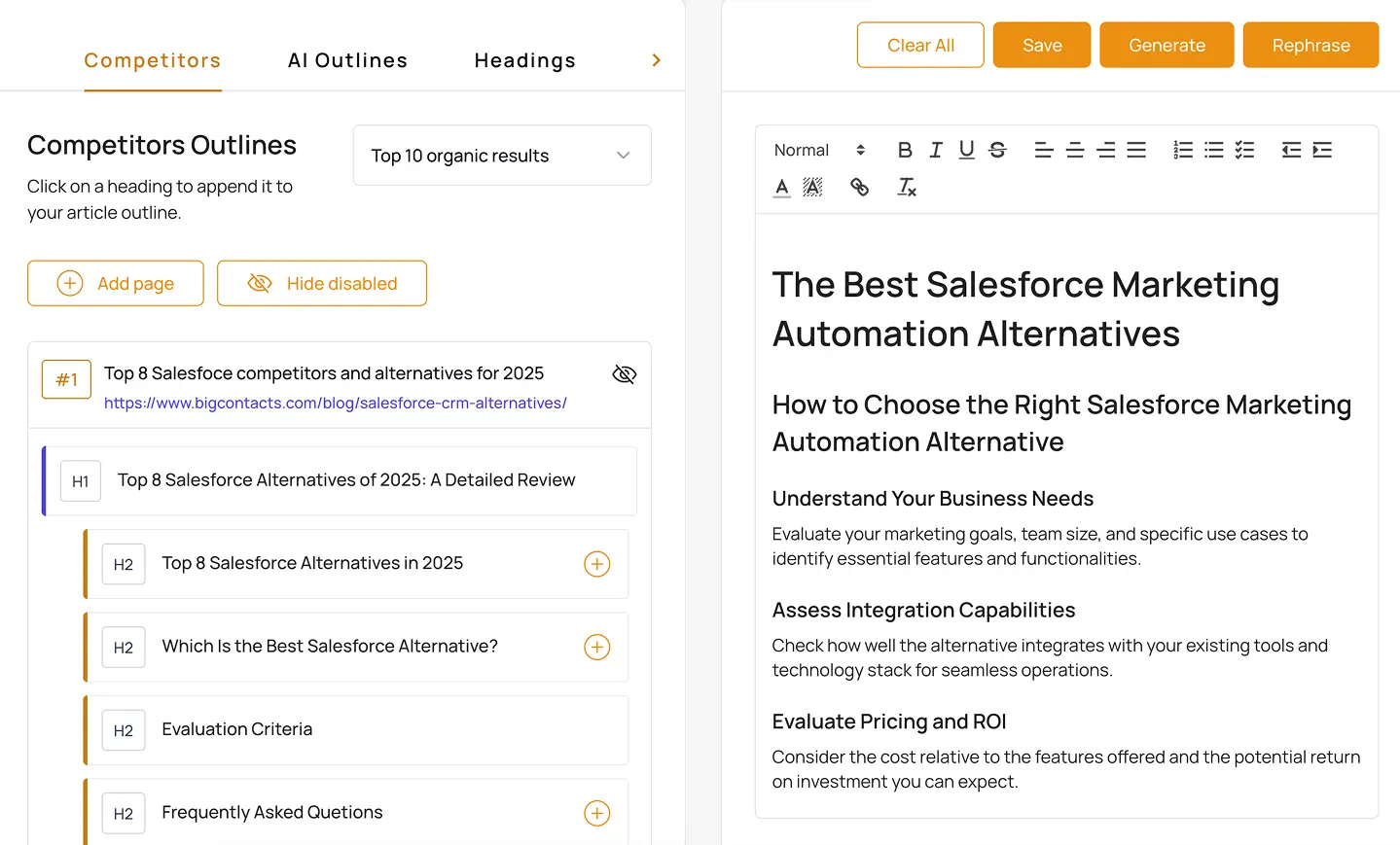 AI SEO Content Brief Generator - Image 3