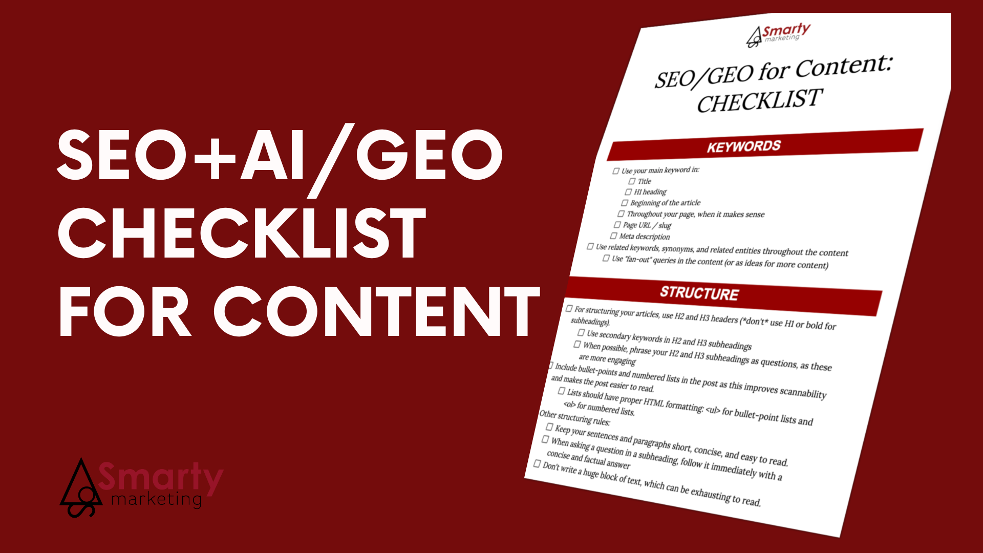 AI SEO GEO Checklist - Image 1