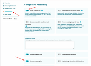 AI SEO Image Captions