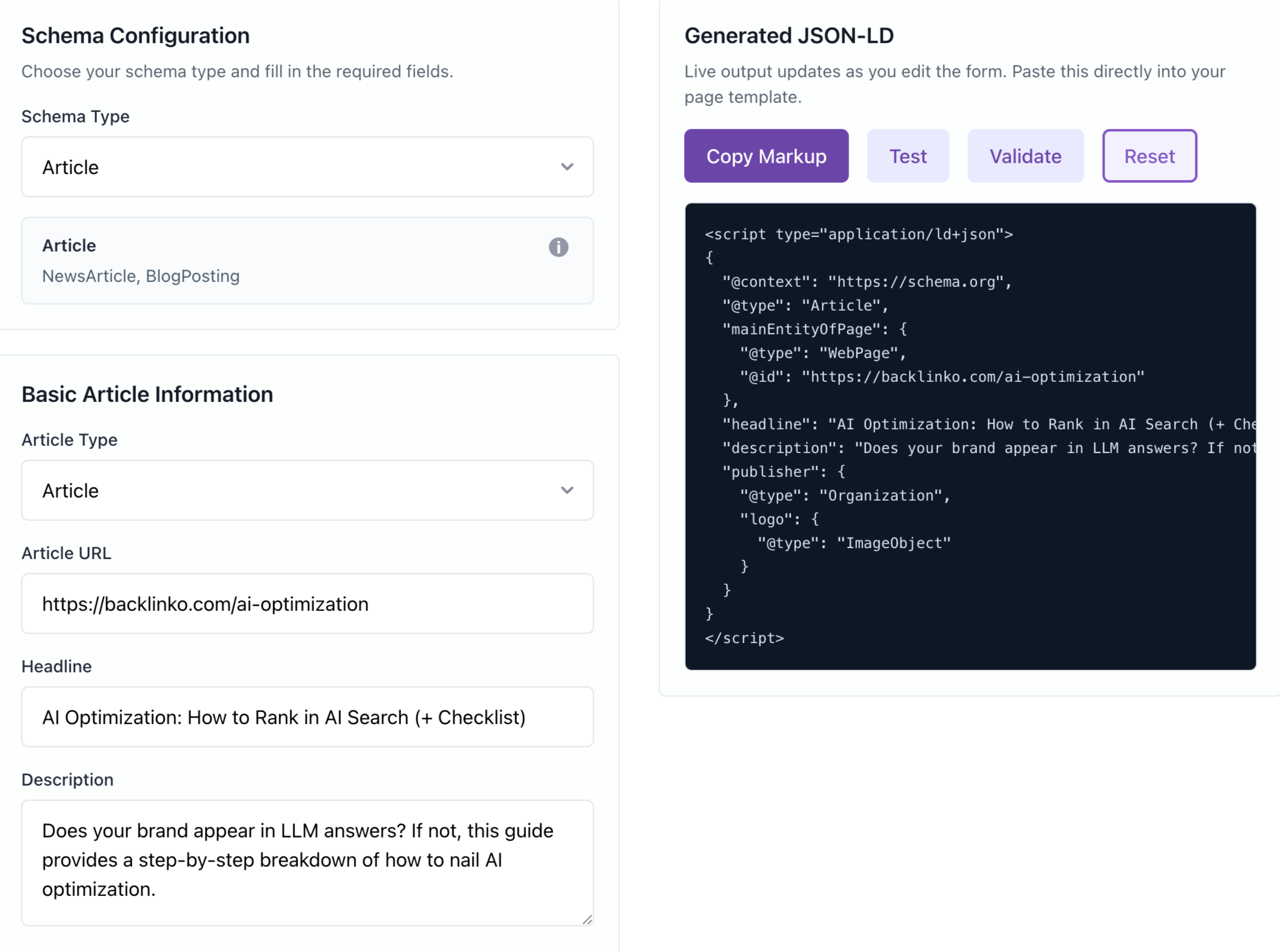 AI SEO JSON-LD Generator - Image 3