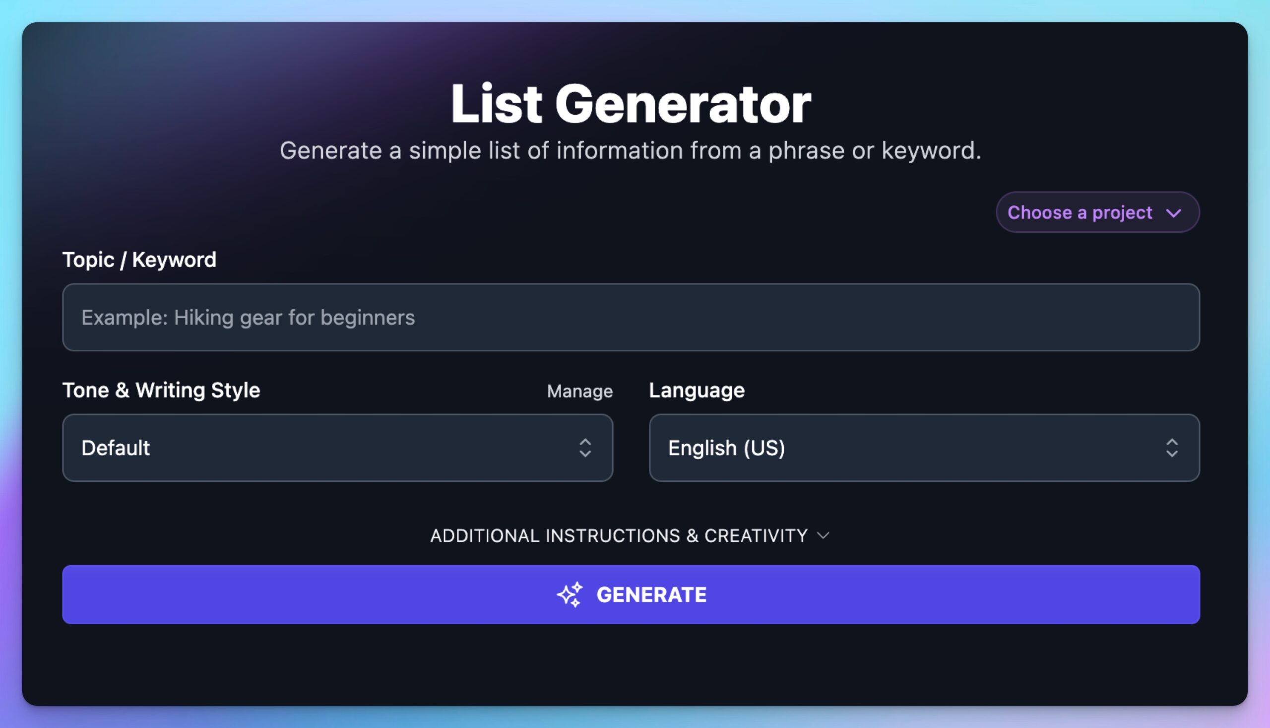 AI SEO List Generator - Image 2
