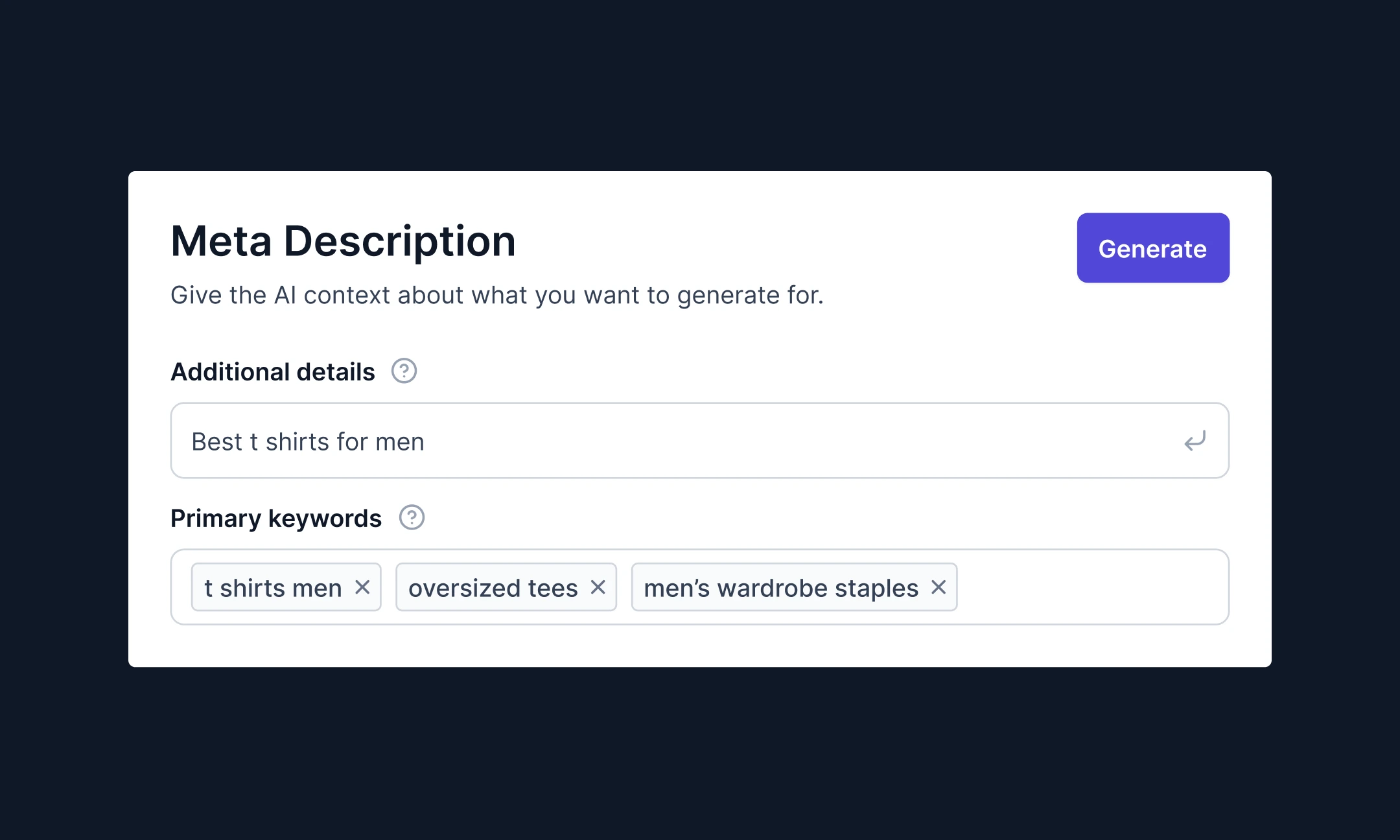AI SEO Meta Description Generator - Image 1