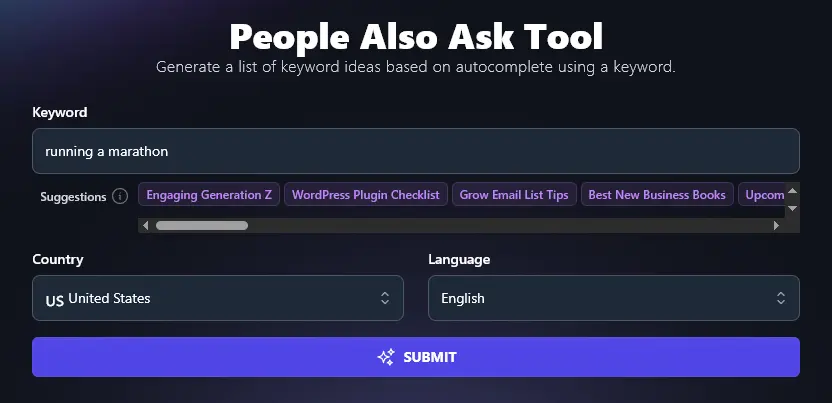 AI SEO People Also Ask Generator - Image 3