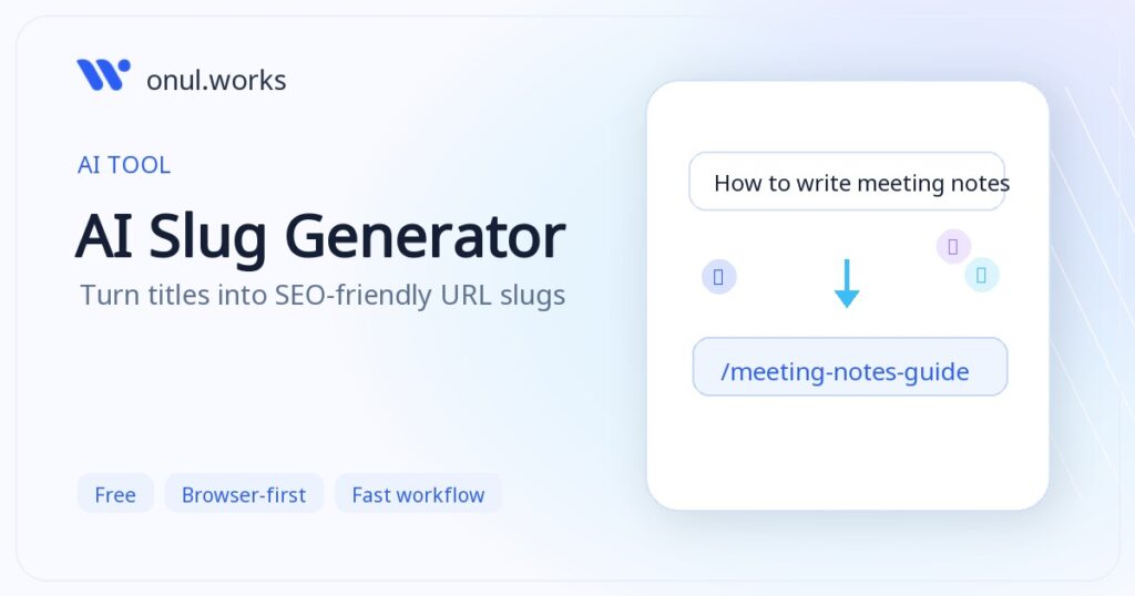 AI SEO Slug Generator